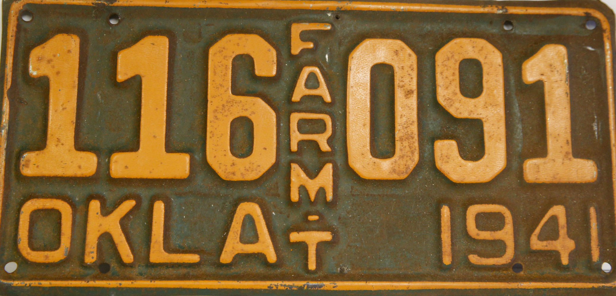 Oklahoma license plates